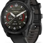 جارمين ساعة ذكية تكتيكية تاكتيكس 8-47 ملم، اسود | شاشة اموليد مع عمر بطارية 16 يوم | مصباح يدوي LED مدمج ونظام تحديد المواقع وميزات التدريب الرياضي المتقدمة واكثر من 100 تطبيق رياضي