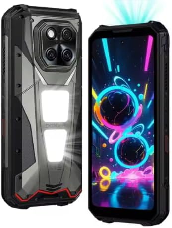 V Max Play 5G Projector Rugged Phone 20500mAh Dual Camping Lights Dimensity 7300 16GB+512GB NFC Smartphone