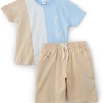 جينيس, تيشرت نصف كم مع طقم برمودا للاولاد