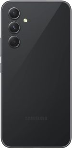 ⁦سامسونج جوال جالكسي A54 5G + 4G LTE (128GB + 6GB) ثنائي شرائح الاتصال مفتوح في جميع أنحاء العالم (فقط T-Mobile/Mint/Metro USA Market) كاميرا ثلاثية 6.4 انش 120Hz 50MP + (شاحن حائط 25 واط) (جرافيت رائع⁩ - الصورة ⁦3⁩