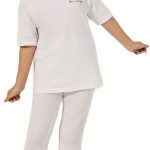 طقم بيجاما مكون من تيشرت بطباعة مطبوعة ورباط للبنات من ستايلي