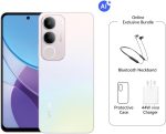 ⁦واي 19 اس برو AI فضي لؤلؤي 6+6GB RAM، 128GB)| كاميرا 50MP| شاشة 6.68 HD+| تصنيف IP64 اس جي اس العسكري | مكبرات صوت مزدوجة | شاحن 44 واط مع شريط للرقبة - اصدار الشرق الاوسط⁩ - الصورة ⁦2⁩