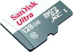 ⁦سانديسك بطاقة ذاكرة الترا microSDXC UHS-I فئة 10 سعة 128 جيجابايت بسرعة 100 ميجابايت/ثانية SDSQUNR-128G-GN6MN⁩ - الصورة ⁦4⁩