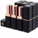 انبوب احمر شفاه فارغ من تزويق، 10 قطع، حاوية مرطب شفاه يمكنك تركيبها بنفسك (انبوب مربع) لاحمر الشفاه واحمر الشفاه