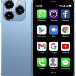 SOYES XS15 Mini smartphone 3G Unlocked 3.0'' Touch Screen 1000mAh Battery Cell Phone 8.1 ultra,2GB+16GB Mobile (Blue)