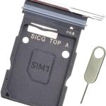 PHONSUN Replacement Sim Card Tray for Samsung Galaxy S25 Edge SM-S937U S937U1 - USA Version with Stainless Steel Eject Pin (Titanium Silver)