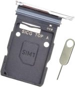 PHONSUN Replacement Sim Card Tray for Samsung Galaxy S25 Edge SM-S937U S937U1 - USA Version with Stainless Steel Eject Pin (Titanium Silver)
