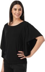 ⁦بلوزة سادة بقصة عادية للنساء من اف واي ال تي ار (FYLSS23WKT-009)⁩ - الصورة ⁦3⁩