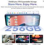⁦هاتف ذكي تايجر 13 5G 24 (8+16) GB+256GB شاشة 6.67 انش، كاميرا 50MP بالذكاء الاصطناعي 5000mAh ان اف سي من شانديليك⁩ - الصورة ⁦4⁩