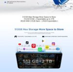 ⁦هاتف ذكي نوت 59 برو بلس 5G بنظام اندرويد 15 وبطارية 6250mAh وشاشة 6.75 انش 120Hz وذاكرة 12GB و512GB وكاميرا بالذكاء الاصطناعي من شانديليك (اسود)⁩ - الصورة ⁦5⁩