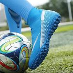 ⁦روسيكلو حذاء كرة قدم للرجال والنساء، حذاء كرة قدم برقبة عالية للرجال والنساء، حذاء كرة قدم رياضي احترافي باطراف مدببة للاماكن الخارجية والداخلية، حذاء تدريب برباط⁩ - الصورة ⁦6⁩