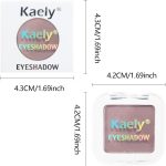 ⁦evpct Mauve Taupe Matte Single Eye Shadow Palette Makeup for Older Women, Plum Lavender Purple Natural Cream Eyeshadow Palette for Green Eyes, High Pigment Mini Monochrome Eyeshadow Sombra Para Ojos⁩ - الصورة ⁦6⁩