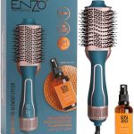 اينزو فرشاة تصفيف الشعر بالهواء الساخن EN-4112 اينزو - فرشاة مجفف شعر احترافية 240 فولت مع اعدادات حرارة متعددة الوظائف - النسخة الدولية