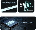 ⁦بينكو V91s بلس - 256 جيجابايت، ذاكرة رام 12 جيجابايت (ذاكرة رام 6+6 جيجابايت) ثنائي شرائح الاتصال - بدون كاميرا، بدون نظام تحديد المواقع (ابيض صن رايز)⁩ - الصورة ⁦4⁩