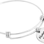 سوار بحلية من الستانلس ستيل بتصميم رسالة ملهمة تعبر عن القوة والشجاعة والحب للاخوات والاصدقاء من يلو تشايمز (تصميم 2), M