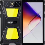 جوال ذكي G5 متين باضاءة مزدوجة للتخييم من اوكيتيل 16GB (4+12) +128GB 6300mAh 5MP 13MP 6 انش HD (اسود)