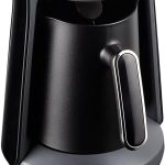 ماكينة اوكا مينيو لتحضير القهوة التركي، فضي واسود