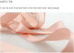 ⁦OPASDH Ballet Pointe Shoes Soft Satin And Canvas Dance Shoes,with Sewed Ribbon For Girls Womens(recommended To Choose One Size Up)⁩ - الصورة ⁦3⁩