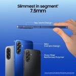 ⁦سامسونج جوال جالكسي A17 5G ازرق (ذاكرة RAM 6GB / تخزين 128GB) اندرويد | مع شاحن | 6 تحديثات لنظام التشغيل وشاشة كبيرة وكاميرا 50MP OIS | اصدار انديان فيرسون⁩ - الصورة ⁦8⁩