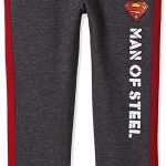 بنطلون رياضي سوبرمان للاولاد الصغار - رمادي، 7-8 سنوات