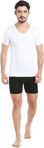 ⁦BYC قميص داخلي ايروكول للرجال (رقبة على شكل حرف V) - ابيض (5XL)⁩ - الصورة ⁦2⁩