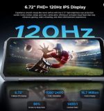 ⁦هاتف بلايد جي تي بلاي 5G متين 20GB 256GB 6.75 انش FHD+ 120Hz تأثير ضوء LED الأبعاد 7025 50MP كاميرا ذكاء اصطناعي⁩ - الصورة ⁦4⁩