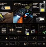 ⁦V Max Play 5G Projector Rugged Phone 20500mAh Dual Camping Lights Dimensity 7300 16GB+512GB NFC Smartphone⁩ - الصورة ⁦6⁩