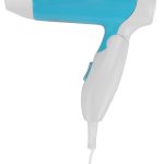 اولسين مارك مجفف شعر للسفر بقدرة 850 واط مع مقبض قابل للطي، تحكم بسرعتين، حماية من الحرارة الزائدة وصغير الحجم، خفيف الوزن، مناسب للسفر، صالون تصفيف المنزل، ضمان لمدة عامين