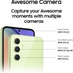 ⁦سامسونج جوال جالكسي A54 5G + 4G LTE (128GB + 6GB) ثنائي شرائح الاتصال مفتوح في جميع أنحاء العالم (فقط T-Mobile/Mint/Metro USA Market) كاميرا ثلاثية 6.4 انش 120Hz 50MP + (شاحن حائط 25 واط) (جرافيت رائع⁩ - الصورة ⁦4⁩