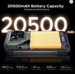 ⁦V Max Play 5G Projector Rugged Phone 20500mAh Dual Camping Lights Dimensity 7300 16GB+512GB NFC Smartphone⁩ - الصورة ⁦3⁩