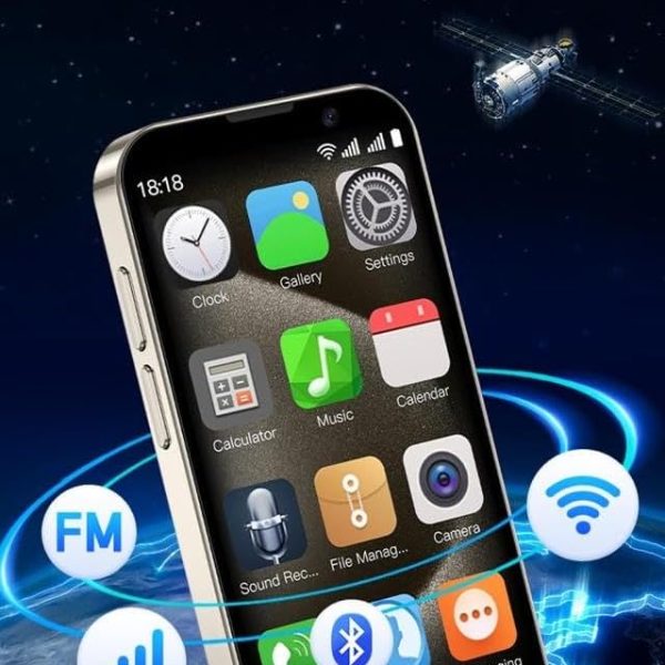 هاتف ذكي صغير XS18 الجيل الثالث 3G من سويس، شاشة لمس 3 انش، ثنائي شرائح الاتصال 2GB RAM 16GB ROM، 1000mAh، كاميرا 0.3 ميجابكسل + 2 ميجابكسل، اندرويد 8.1 رفيع للغاية (بينك)