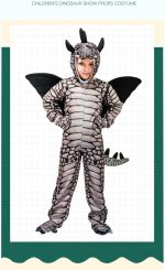 ⁦زي تنكري على شكل ديناصور للاطفال، زي تنكري على شكل حيوانات، زي تنكري للهالوين والحفلات التنكرية - ازياء حيوانات للاطفال - زي ديناصور للاطفال - زي ديناصور لعمر 7-9 سنوات⁩ - الصورة ⁦3⁩