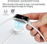 ⁦شاحن مغناطيسي سريع مطور لساعة ابل الى كيبل USB-C (1 متر/محمول) شحن لاسلكي مغناطيسي متوافق مع سلسلة ساعات ابل 8/7/6/SE/5/4/3/2/1 من اكسيفور⁩ - الصورة ⁦3⁩
