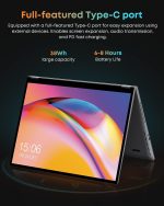 ⁦تشو وي لابتوب فري بوك 2 في 1 13.4 انش، 16GB LPDDR5 RAM 512GB SSD، انتل N150 (حتى 3.6GHz)، FHD 2520×1680، 2TB SSD، ويندوز 11، كيبورد باضاءة خلفية، واي فاي 6، بلوتوث 5.2، نوع C⁩ - الصورة ⁦7⁩