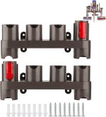 ⁦بولينكيه منظم ملحقات محطة الإرساء لمكنسة دايسون V15 V7 V8 V10 V11 SV10 SV11 (عبوتان، 10 محولات تخزين)⁩ - الصورة ⁦8⁩