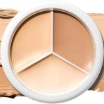 كونسيلر مصحح للالوان 3 في 1 بتغطية كاملة، باليت كونتور صغيرة كورية، كونسيلر عيون مقاوم للماء للهالات السوداء، باليت كونسيلر ثلاثي لتصحيح الالوان