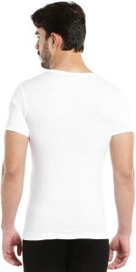 ⁦BYC قميص داخلي ايروكول للرجال (رقبة على شكل حرف V) - ابيض (5XL)⁩ - الصورة ⁦4⁩