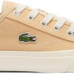 لاكوست حذاء رياضي 124 1 سي اف ايه للنساء من باككورت 6 بني فاتح/اوف وايت، مقاس 37 EU