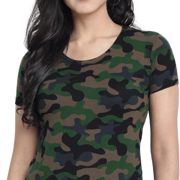 Veirdo Women TSH_99GL_CAMO Regular