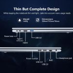 ⁦لابتوب تونهايل 15.6 انش 2 في 1 بشاشة لمس رايزن R3-3200U (حتى 3.5GHz)، 16GB RAM 512GB SSD، 1920X1080 FHD، واي فاي 5 بلوتوث 5.1، كيبورد باضاءة خلفية، شاشة لمس دوارة 360 درجة⁩ - الصورة ⁦7⁩