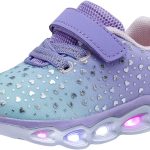 كوودو حذاء رياضي لامع لامع للبنات الصغيرات