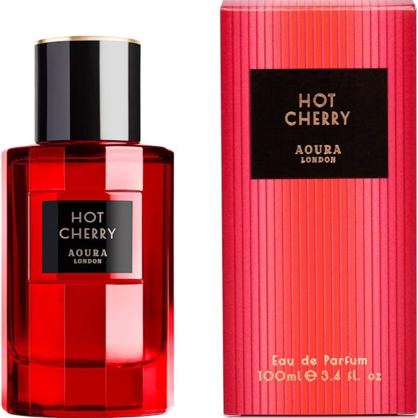 عطر هوت تشيري للنساء من اورا لندن - مزيج جذاب من روائح الزهور المنعشة والكرز العصير - عطر جذاب يدوم طويلا للنساء - او دي بارفان، 100 مل