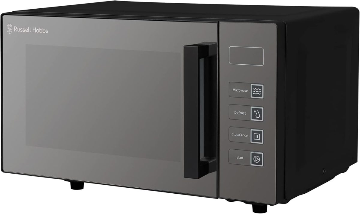 راسل هوبز ميكروويف رقمي مسطح ايزي 800 واط من RHEM2301B سعة 23 لتر، قائم بذاته، اسود [فئة الطاقة]