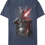 تي شيرت Star Wars للرجال مرسوم عليه Dark Lord Darth Vader