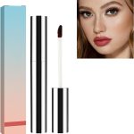 قلم تحديد شفاه قابل للتقشير يدوم طويلا وقابل للازالة ومقاوم للماء وقابل للفصل وملمع شفاه ملون قابل للفصل من اكسيكزال (احمر نبيذي)