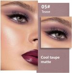 ⁦evpct Mauve Taupe Matte Single Eye Shadow Palette Makeup for Older Women, Plum Lavender Purple Natural Cream Eyeshadow Palette for Green Eyes, High Pigment Mini Monochrome Eyeshadow Sombra Para Ojos⁩ - الصورة ⁦2⁩