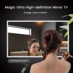 ⁦إليكسونج تلفزيون 43 بوصة مقاوم للماء بتصنيف IP65 لمقاومة المياه والغبار مع اضاءة LED 4 كيه الترا اتش دي، مراة فانيتي حديثة تلفزيون ذكي، تطبيقات مدمجة لمحطة المكياج والمنتجعات الصحية⁩ - الصورة ⁦5⁩