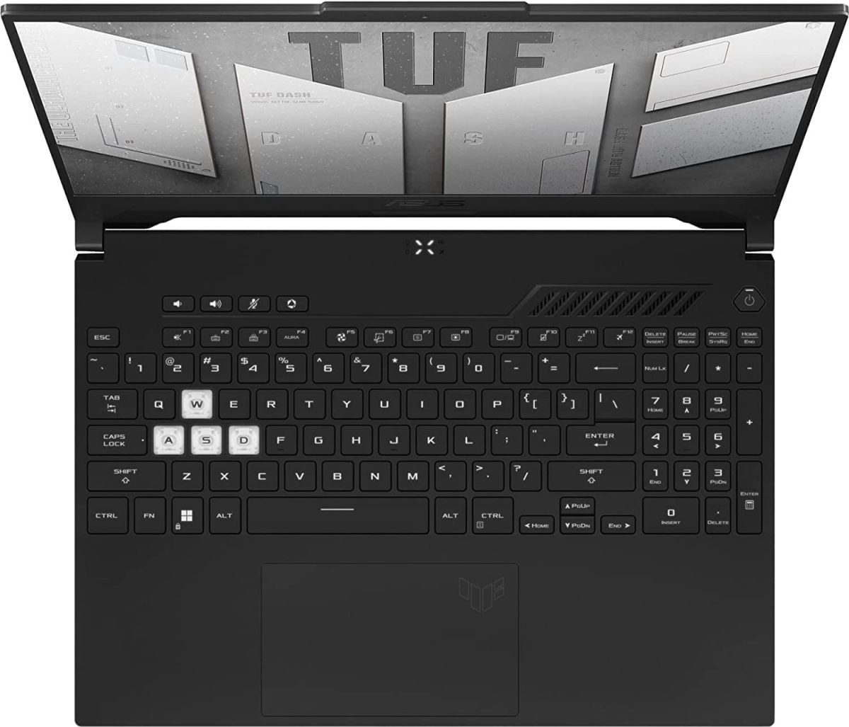 ⁦لابتوب العاب اسوس تاف داش FX517Z بشاشة 15.6 انش 144Hz ومعالج انتل كور i7-12650H الجيل 12 وذاكرة RAM DDR5 سعة 16GB وSSD PCIe 512GB وانفيديا RTX 3070 8GB وويندوز 11 هوم⁩ - الصورة ⁦3⁩