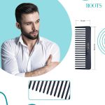 ⁦روتس امشاط فك تشابك الشعر والشامبو - اسود⁩ - الصورة ⁦4⁩