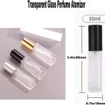 3 عبوات من زجاجات بخاخ العطور من كيينكسيو، 3 عبوات من زجاجات العطور البخاخة القابلة لاعادة الملء للسفر، زجاجة بخاخ زجاجية صغيرة سعة 10 مل، بخاخ فارغ محمول قابل لاعادة الملء